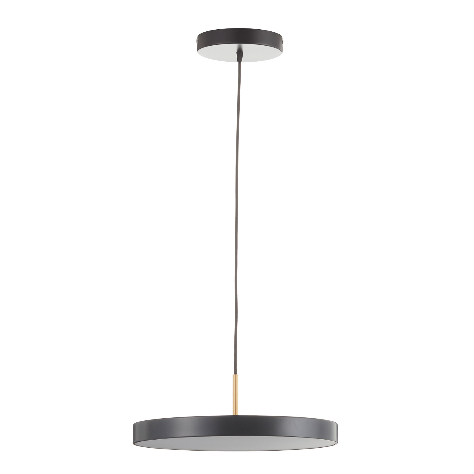 Asteria Medium LED hanging light anthracite/brass 43 cm - UMAGE